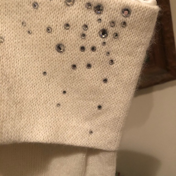 Sweater knit bling Christmas stocking - Picture 4 of 8